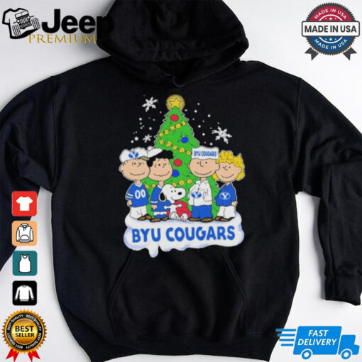 Peanuts Characters X Byu Cougars Christmas Shirt