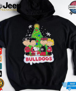 Peanuts Characters X Georgia Bulldogs Christmas Shirt