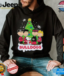 Peanuts Characters X Georgia Bulldogs Irish Merry Christmas Shirt