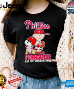 Peanuts Characters X Philadelphia Phillies 2024 Forever Not Just When We Win Shirt