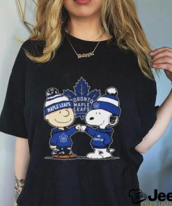 Peanuts Charlie Brown And Snoopy Friends Toronto Maple Leafs Hockey Shirt