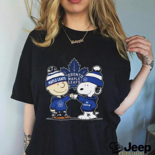 Peanuts Charlie Brown And Snoopy Friends Toronto Maple Leafs Hockey Shirt