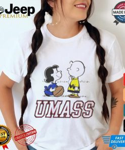 Peanuts Charlie Brown and Lucy UMass football shirt