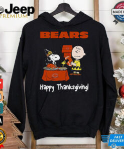 Peanuts Chicago Bears Football Happy Thanksgiving T Shirt