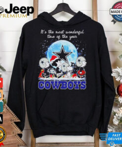 Peanuts Cowboys it’s the most wonderful time of the year Christmas shirt