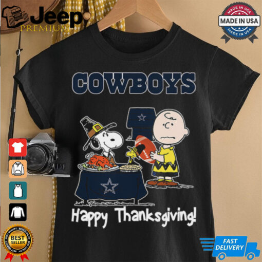 Peanuts Dallas Cowboys Football Happy Thanksgiving T Shirt