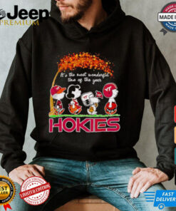 Peanuts Hokies fall it’s the most wonderful time of the year shirt