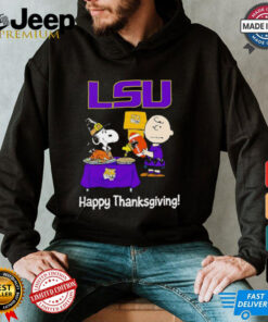 Peanuts LSU Tigers Happy Thanksgiving shirt