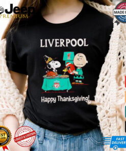 Peanuts Liverpool Happy Thanksgiving shirt