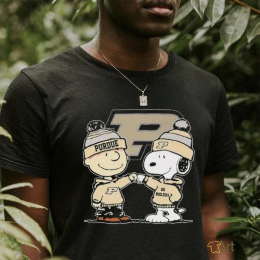 Peanuts Snoopy And Charlie Brown Friends Purdue Boilermakers Shirt