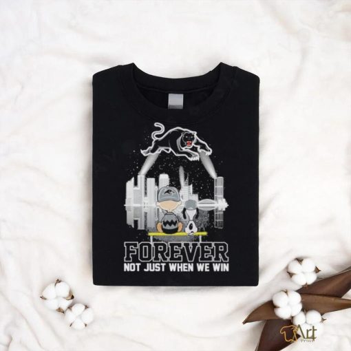 Peanuts Snoopy And Charlie Brown Watching Penrith Panthers Forever Not Just When We Win Shirt