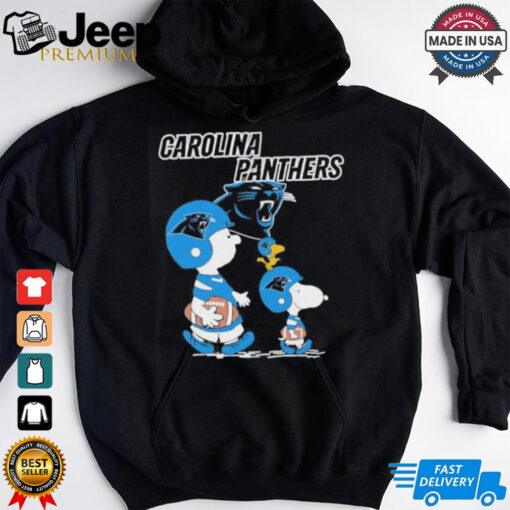 Peanuts Snoopy and Charlie Brown X Carolina Panthers shirt