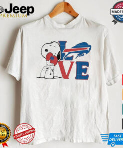 Peanuts Snoopy love Buffalo Bills shirt