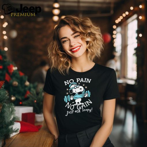 Peanuts Snoopy no pain no gain shirt