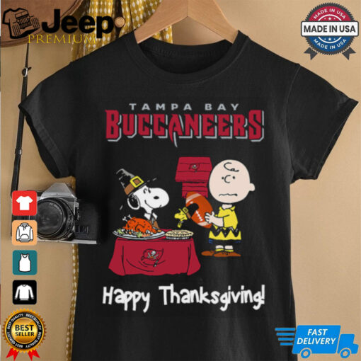 Peanuts Tampa Bay Buccaneers Football Happy Thanksgiving T Shirt