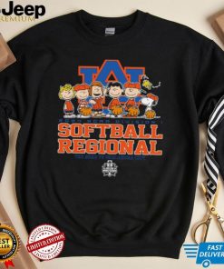 Peanuts characters 2024 NCAA division I softball regional Auburn logo shirt