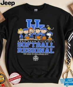 Peanuts characters 2024 NCAA division I softball regional Kentucky Wildcats logo shirt