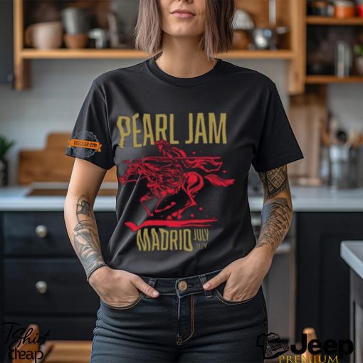 Pearl Jam 2024 Tour In Marrid Spain Unisex T Shirt