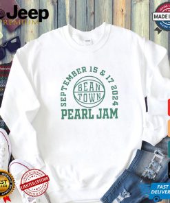 Pearl Jam September 15 & 17 2024 Bean Town T Shirt