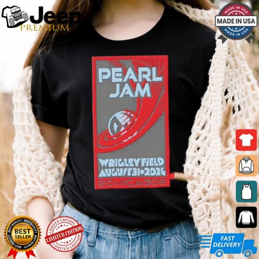 Pearl Jam Wrigley Field August 31 2024 Chicago Night 2 Setlist Merch Shirt