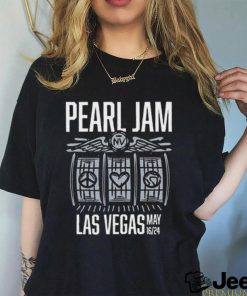 Pearl jam event shirt for show at mgm grand garden arena in las vegas nevada on may 16th 2024 two sides shirt