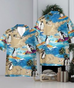 Penguin Island Funny 3D Hawaiian Shirt Holiday Gift