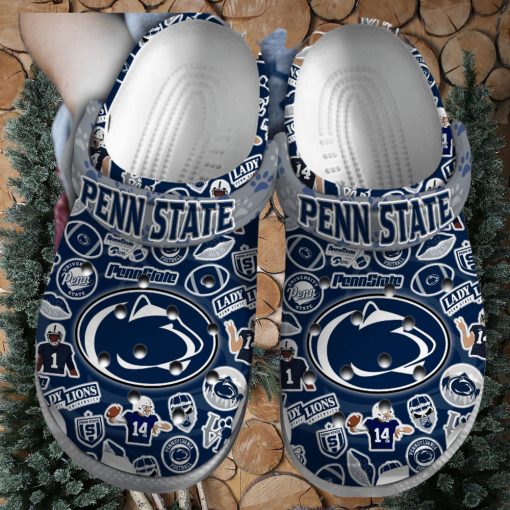 Penn State Nittany Lions NCAA Sport Crocs Crocband Clogs Shoes Comfortable For Men Women and Kids – Footwearelite Exclusive