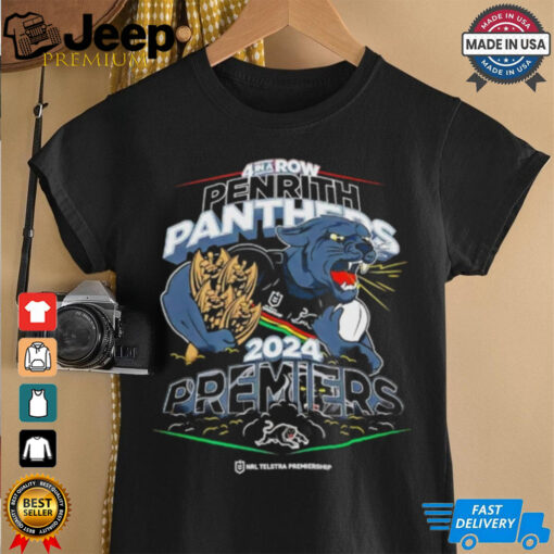 Penrith Panthers 4 in a row 2024 NRL Mens Premiers shirt