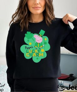 Peppa pig mad engine youth peppa’s lucky charm st. paddy’s day graphic 2024 shirt