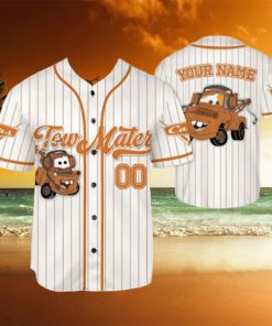 Personalize Disney Cars Lightning Tow Mater Baseball Jersey