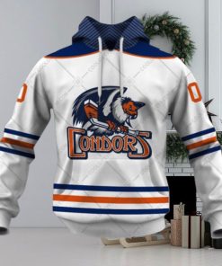 Personalized AHL Bakersfield Condors White jersey Style Hoodie