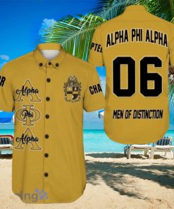 Personalized Alpha Phi Alpha Gold Hawaiian Shirt For Men And Women