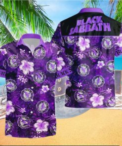 Personalized Black Sabbath Flower Button Hawaiian Shirt