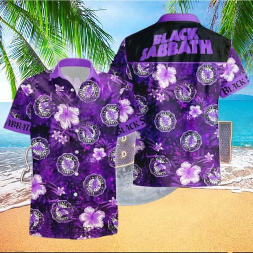 Personalized Black Sabbath Flower Button Hawaiian Shirt