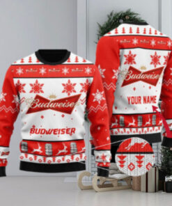 Personalized Budweiser Beer Ugly Sweater