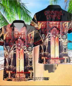 Personalized Cannibal Corpse Live Cannibalism Short Sleeve Hawaiian Shirt