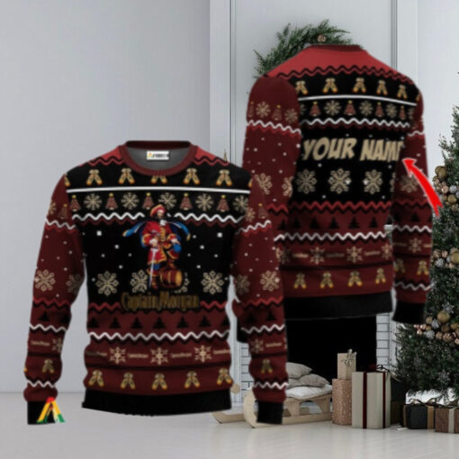 Personalized Captain Morgan Holiday Cheer Ugly Sweater