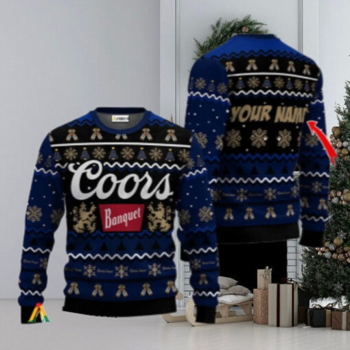 Personalized Coors Banquet Holiday Cheer Ugly Sweater