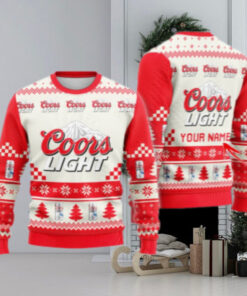 Personalized Coors Light Classic Ugly Christmas Sweater