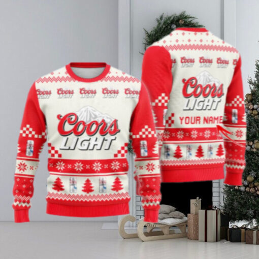 Personalized Coors Light Classic Ugly Christmas Sweater