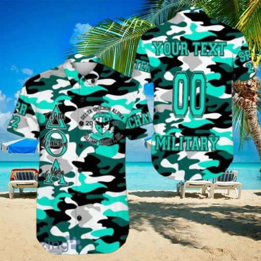 Personalized Delta Omicron Alpha Camo Hawaiian Shirt For Men And Women