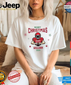 Personalized Football Player Christmas shirt