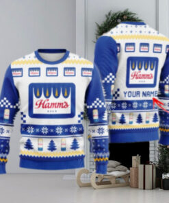 Personalized Hamm's Beer Classic Ugly Christmas Sweater