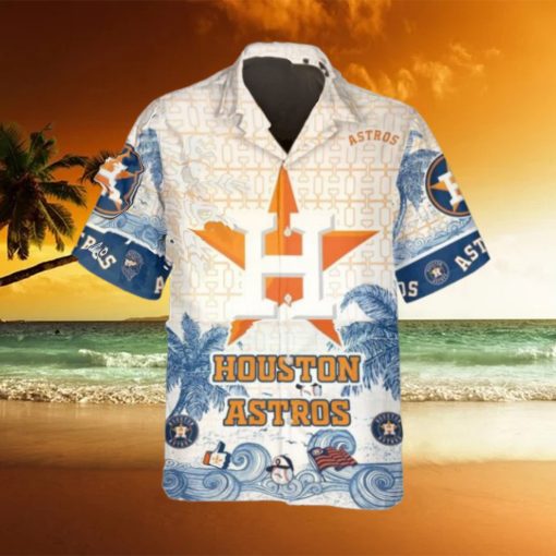 Personalized Houston Astros Hawaiian Shirt, Houston Astros Aloha Shirt, MLB Hawaiian Shirt