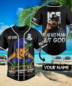 Personalized Ice Cube Fear No Man But God Baseball Jersey