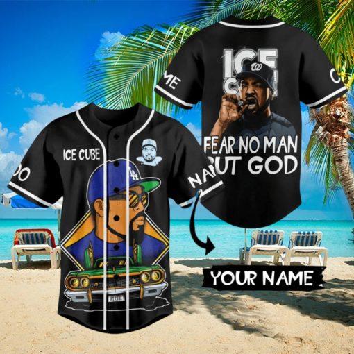 Personalized Ice Cube Fear No Man But God Baseball Jersey