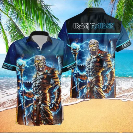 Personalized Iron Maiden Power Slave Casual Hawaiian Shirt