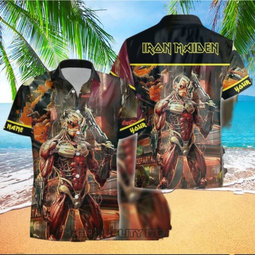 Personalized Iron Maiden Somewhere in Time Hawaiian Shirt