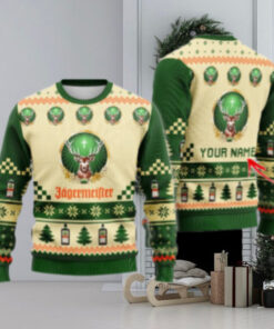 Personalized Jagermeister Classic Ugly Christmas Sweater