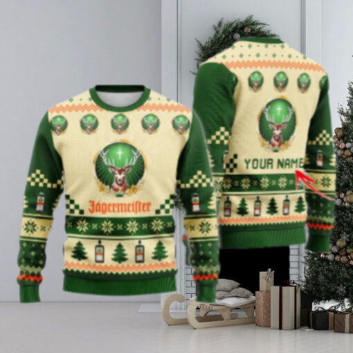 Personalized Jagermeister Classic Ugly Christmas Sweater